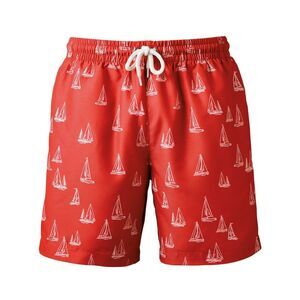 Wombat Mens Nautical Swim Shorts / Coral